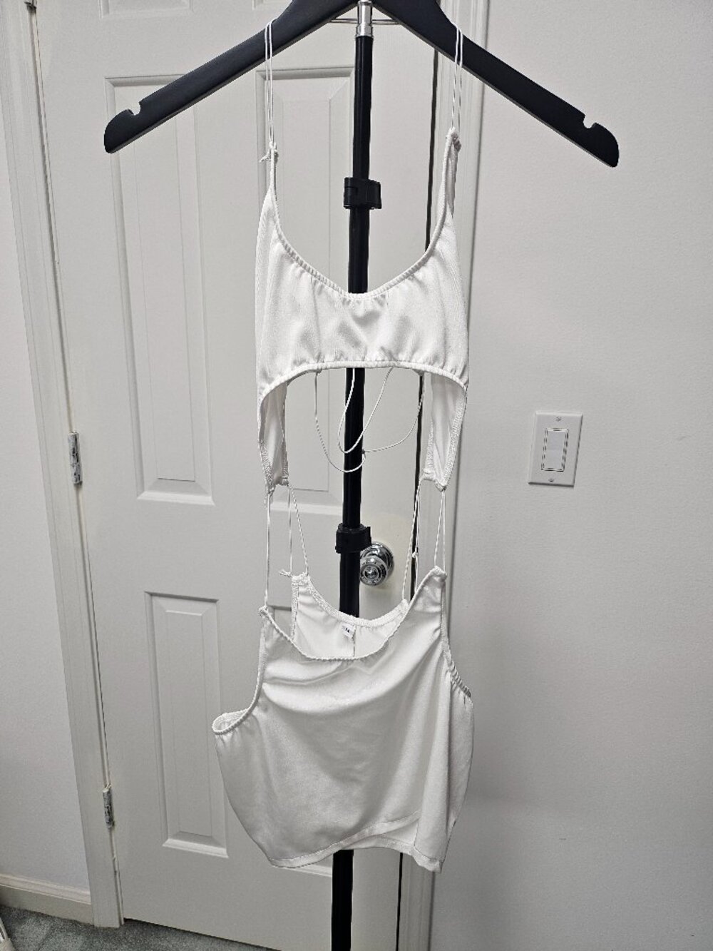 White skimpy exotic dance dress - Size Medium